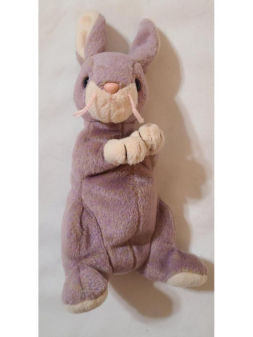Vtg 2000 TY 8in Beanie Baby Springy The Bunny  Stuffed Animal Collectible Plush